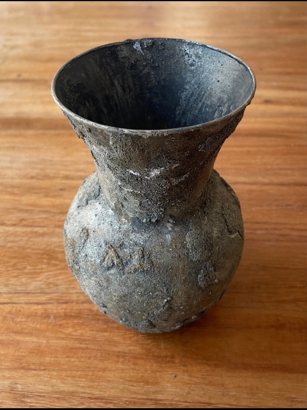 Rustic Gray Decorative Vase - Gray Home Accent